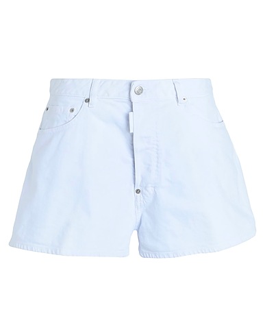 DSQUARED2 Denim shorts White 98% Cotton, 2% Elastane