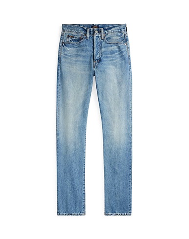 POLO RALPH LAUREN Denim pants HIGH-RISE RELAXED STRAIGHT JEAN
 Blue 82% Cotton, 18% Lyocell