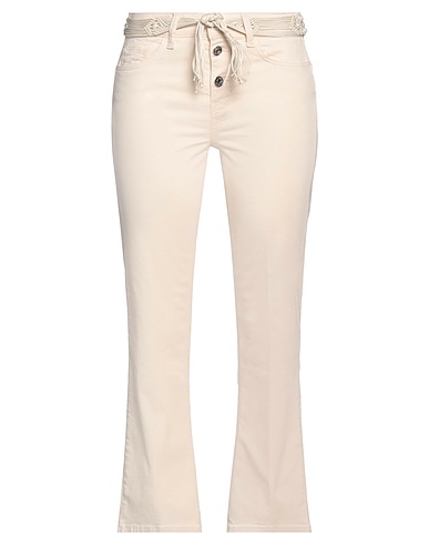 LIU •JO Bootcut Jeans Beige 97% Cotton, 3% Elastane