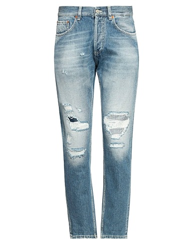 DONDUP Denim pants Blue 100% Organic cotton