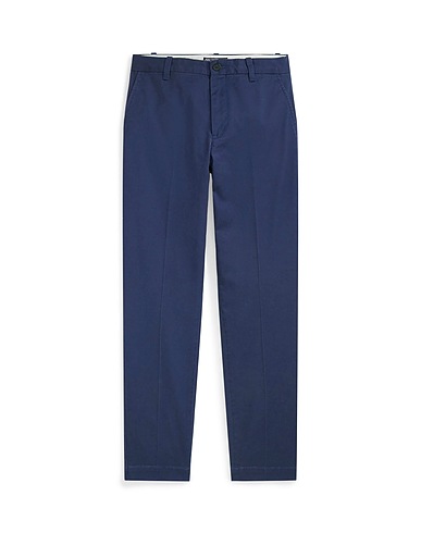 POLO RALPH LAUREN Casual trouser CROPPED SLIM FIT TWILL CHINO PANT
 Navy blue 98% Cotton, 2% Elastane