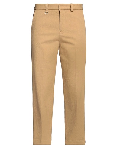 PAOLO PECORA Denim trousers Camel 84% Cotton, 8% Wool, 7% Polyester, 1% Elastane