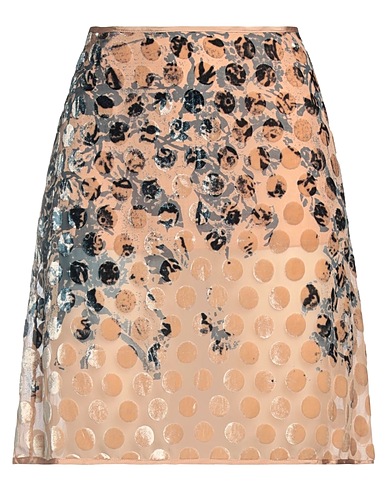 DIESEL Mini skirt Light brown 100% Silk
