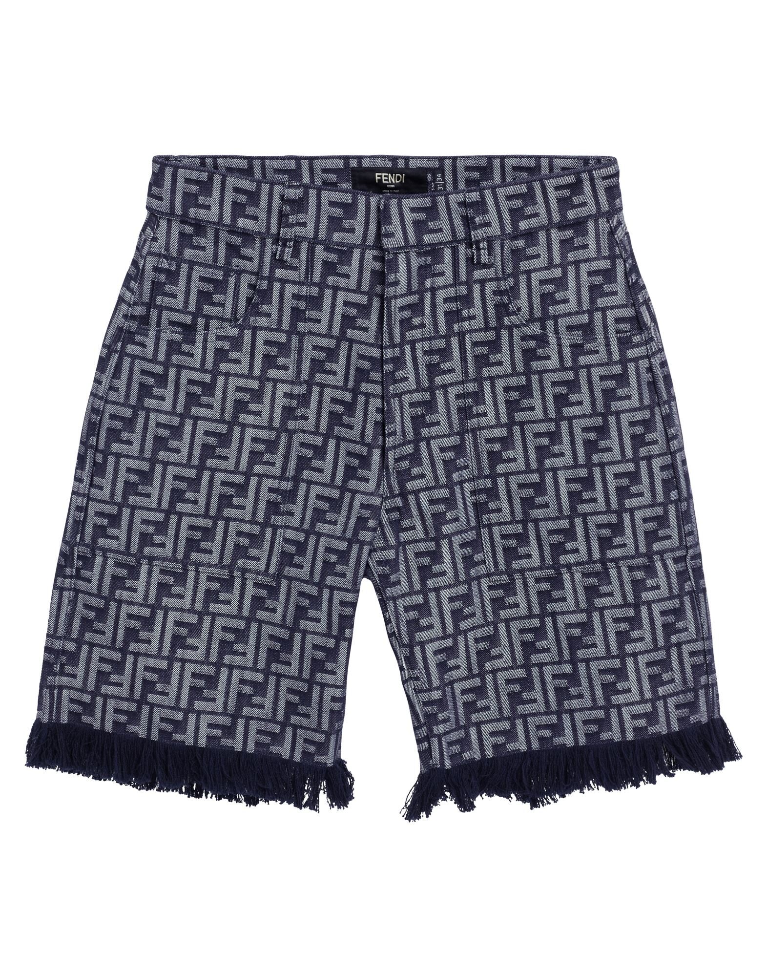 FENDI | Blue Men's Denim Shorts | YOOX