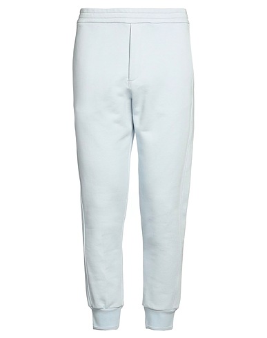 MCQUEEN Pantalone Celeste 100% Cotone, Poliammide, Elastan, Viscosa, Poliestere