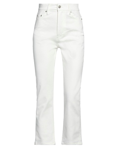AMI ALEXANDRE MATTIUSSI Denim pants Ivory 99% Cotton, 1% Elastane
