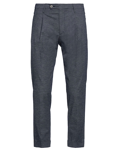 MICHAEL COAL Casual trouser Navy blue 97% Cotton, 3% Elastane