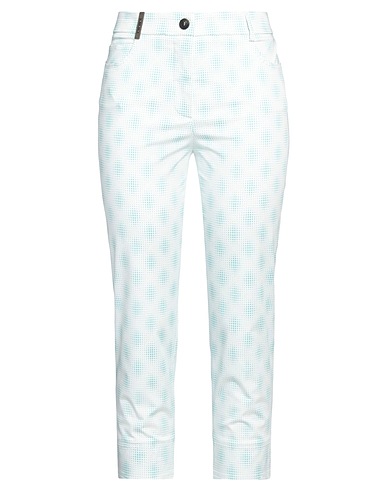 PESERICO Casual trouser White 97% Cotton, 3% Elastane