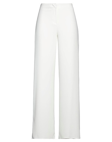 CAMILLA  Milano Casual pants White 89% Polyester, 11% Elastane