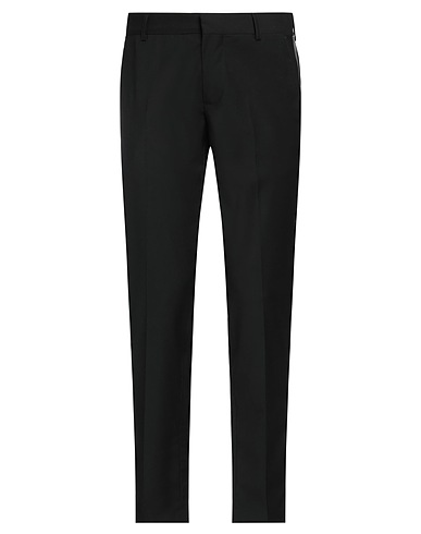 GREY DANIELE ALESSANDRINI Casual pants Black 69% Polyester, 29% Viscose, 2% Elastane