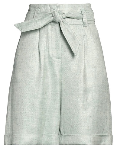 PESERICO Shorts & Bermuda Light green 52% Linen, 48% Acetate