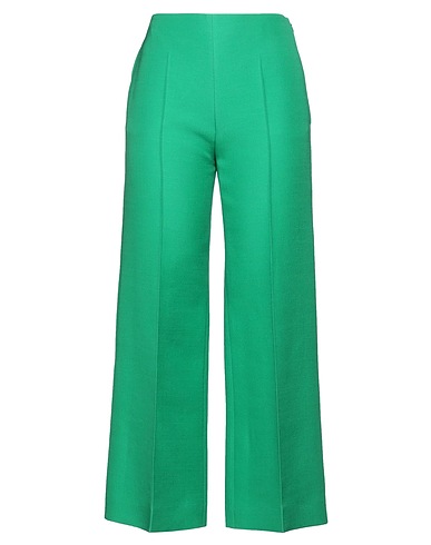 VALENTINO GARAVANI Casual pants Green 65% Virgin Wool, 35% Silk