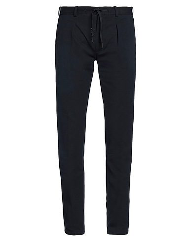 CIRCOLO 1901 Casual trouser Navy blue 97% Cotton, 3% Elastane