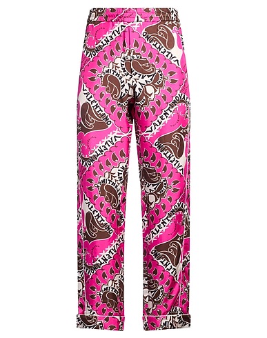 VALENTINO GARAVANI Casual trouser Fuchsia 100% Silk