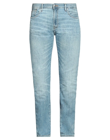 ARMANI EXCHANGE Denim trousers Blue 75% Cotton, 18% Elastomultiester, 7% Linen