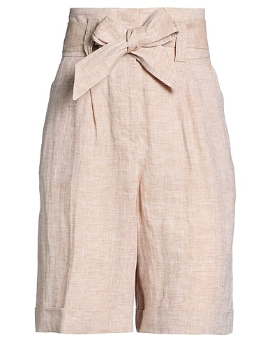 PESERICO Shorts & Bermuda BEIGE 100% Linen