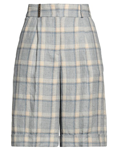 PESERICO Shorts & Bermuda Light blue 100% Linen