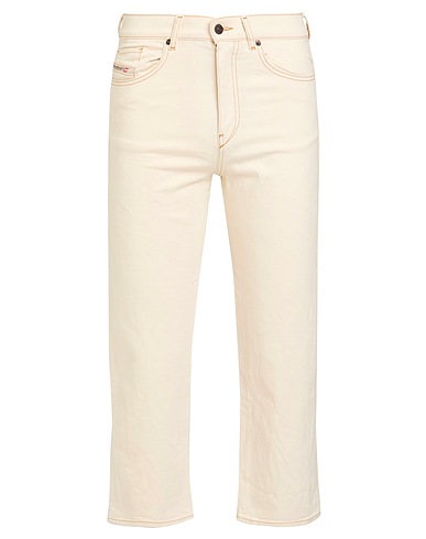 DIESEL Jambe droite Beige 99% Coton, 1% Élasthanne