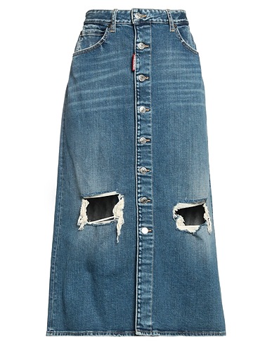 DSQUARED2 Denim skirt Blue 99% Cotton, 1% Elastane