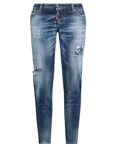 DSQUARED2 Denim trousers Blue 99% Cotton, 1% Elastane, Aluminium