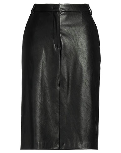 PINKO Midi skirt Black 100% Polyester, Polyurethane