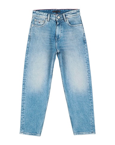 TOMMY HILFIGER Denim trousers Blue 67% Cotton, 20% Recycled cotton, 12% Hemp, 1% Elastane