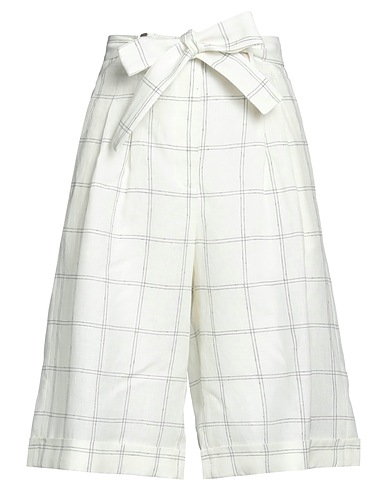 PESERICO Shorts & Bermuda Off white 100% Linen