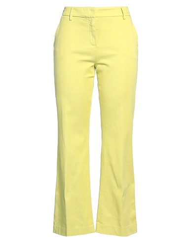 ROOM 52 Casual trouser Lime green 98% Cotton, 2% Elastane