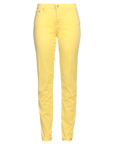JACOB COHЁN Pantalone Giallo 98% Cotone, 2% Elastan
