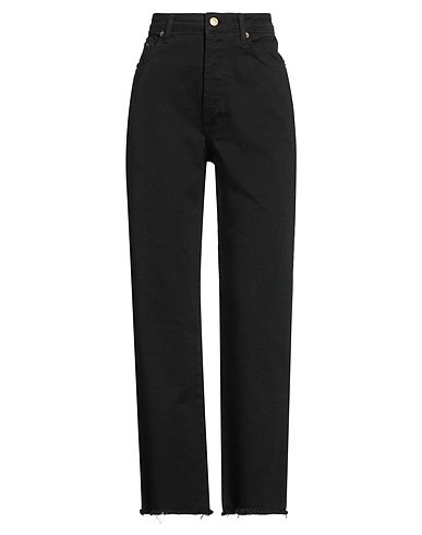 SOUVENIR Denim trousers Black 100% Cotton