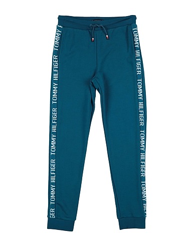 TOMMY HILFIGER パンツ ディープティール コットン 87% / ポリエステル 13%