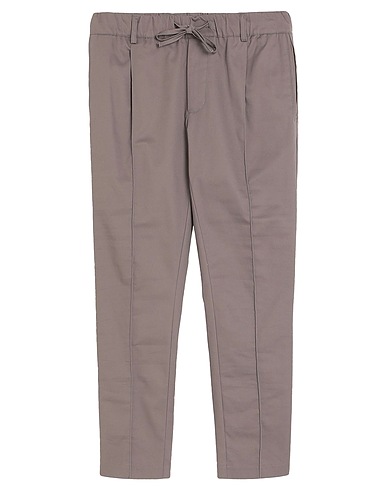 GREY DANIELE ALESSANDRINI Casual pants Taupe 98% Cotton, 2% Elastane