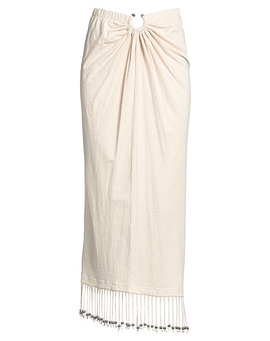 RABANNE Maxi Skirts Beige 100% Organic cotton