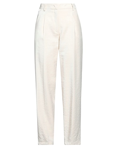 LIU •JO Casual trouser Ivory 68% Acetate, 32% Polyester
