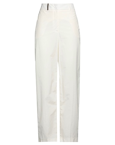 PESERICO Casual pants White 52% Cotton, 48% Polyester