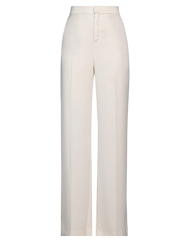 THE ANDAMANE Casual trouser Ivory 100% Polyester