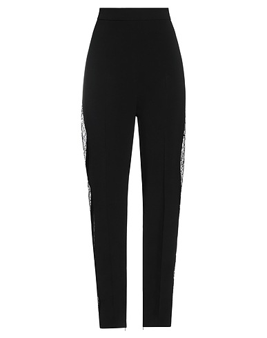 DAVID KOMA Casual pants Black 52% Acetate, 45% Viscose, 3% Elastane
