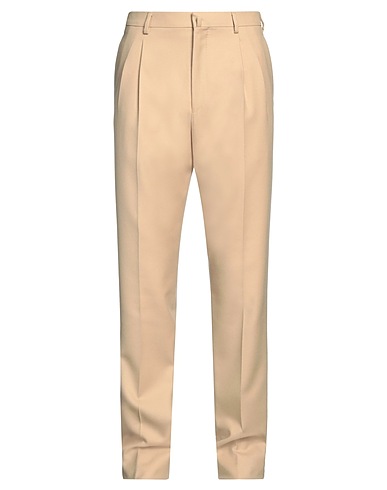 LANVIN Pantalone Beige 100% Lana, Corno di Bufalo
