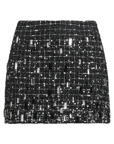 ELISABETTA FRANCHI Mini skirt Black 54% Synthetic fibers, 25% Wool, 11% Virgin Wool, 9% Polyamide, 1% Other Fibres