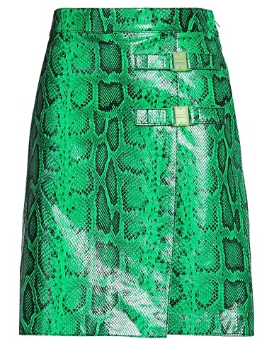 DSQUARED2 Mini skirt Green 100% Lambskin