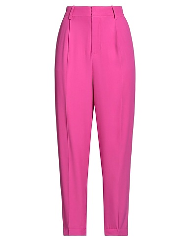 FEDERICA TOSI Casual trouser Fuchsia 50% Acetate, 50% Viscose
