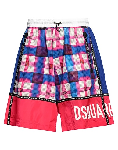 DSQUARED2 Shorts & Bermuda Blue 100% Polyester, Polyamide