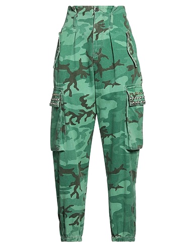 PINKO Cargohose Grün 100% Baumwolle