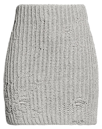 JW ANDERSON Mini skirt Light grey 50% Cotton, 50% Acrylic