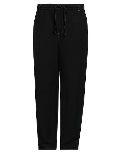 ARMANI EXCHANGE Casual trouser Navy blue 54% Linen, 46% Viscose