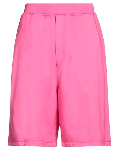 DSQUARED2 Shorts & Bermuda Magenta 100% Cotton, Elastane
