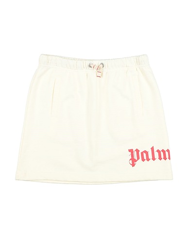 PALM ANGELS Skirt Cream 100% Cotton