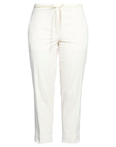 JIL SANDER+ Casual pants Ivory 100% Cotton, Viscose