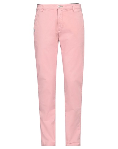 GREY DANIELE ALESSANDRINI Casual trouser Pink 98% Cotton, 2% Elastane