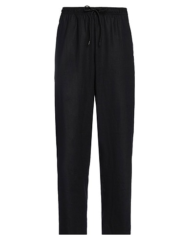 EMPORIO ARMANI Casual pants Black 55% Linen, 45% Viscose